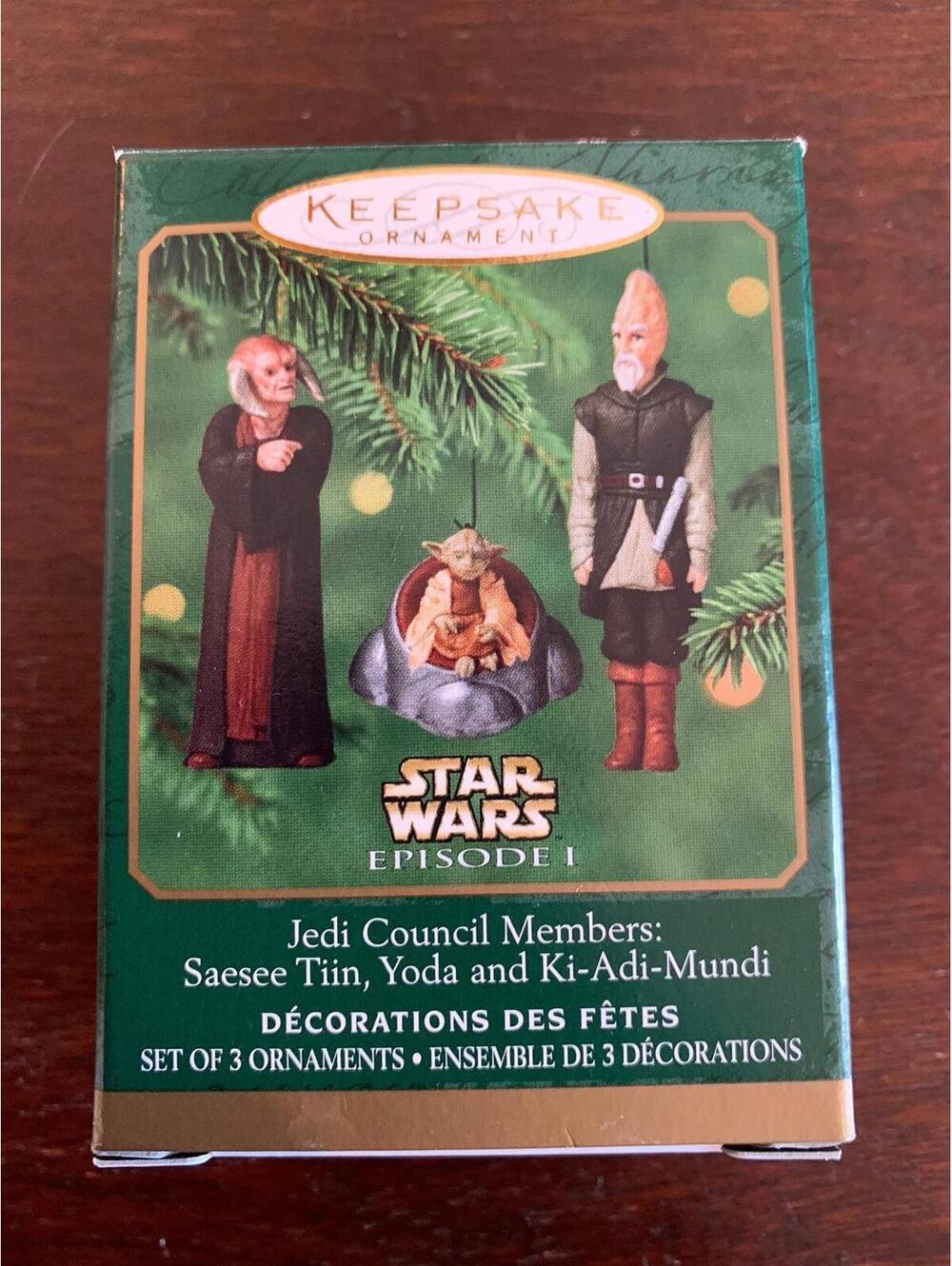 Star Wars Jedi Council Members Hallmark Miniature Ornaments - 2000